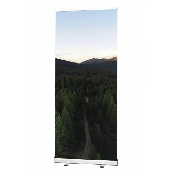 Roll-Banner Challenger Alu with Symbio Graphic 85 x 200 cm