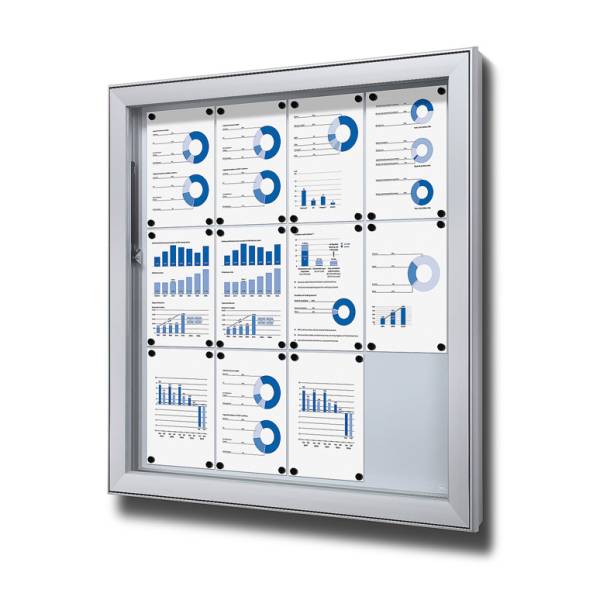 Outdoor Lockable Showcase Extra Deep 12 x A4
