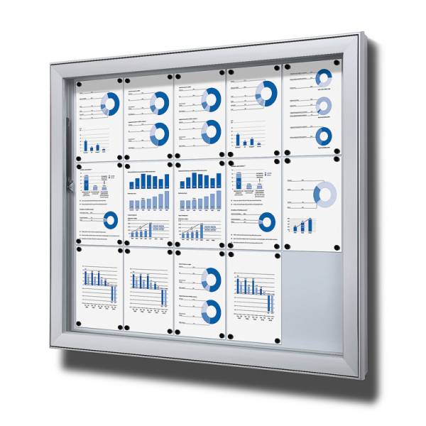 Outdoor Lockable Showcase Extra Deep 15 x A4