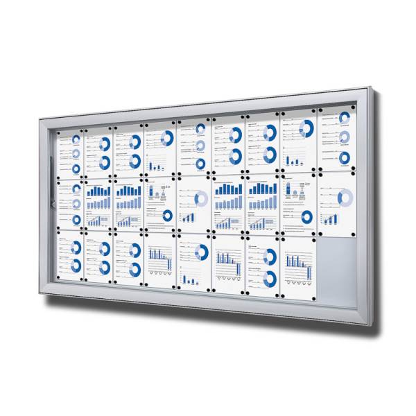 Outdoor Lockable Showcase Extra Deep 27 x A4