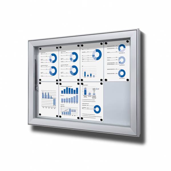 Outdoor Lockable Showcase Extra Deep 8 x A4