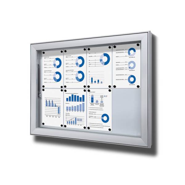 Outdoor Lockable Showcase Extra Deep 8 x A4