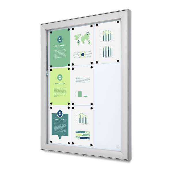 Outdoor Lockable Showcase Deep Basic SCLE 9 x A4