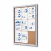 Indoor Lockable Showcase With Safety Corners 6x A4 - 0