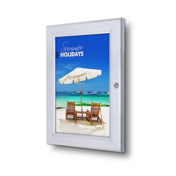 Lockable Poster Case Economy A4