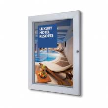 Lockable Poster Case With Galvanised Backwall A2