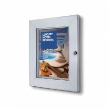 Lockable Poster Case With Galvanised Backwall A4