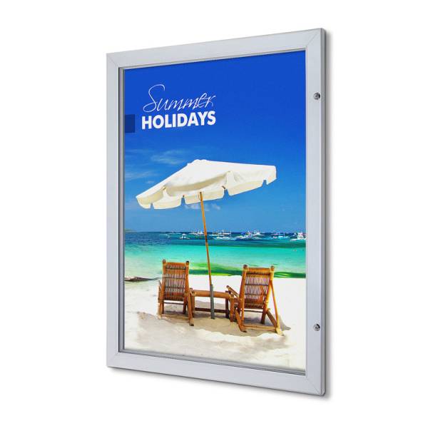 Lockable Poster Case With Metal Backwall And Writable Surface
