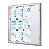 Indoor Lockable Showcase 8 x A4 Anthracite - 2