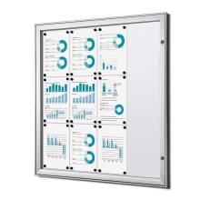 Indoor Lockable Showcase 12 x A4 B1 Fire Rated