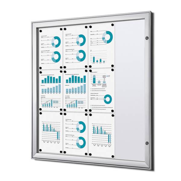 Indoor Lockable Showcase 12 x A4 B1 Fire Rated