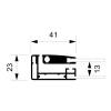 Indoor Lockable Showcase 8 x A4 Anthracite - 47