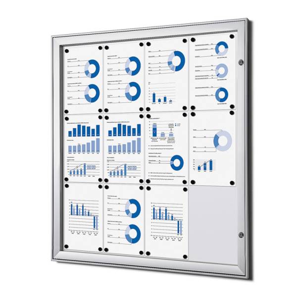 Indoor Lockable Showcase 12 x A4