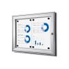 Indoor Lockable Showcase 8 x A4 Anthracite - 8