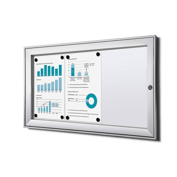 Indoor Lockable Showcase 3 x A4 B1 Fire Rated