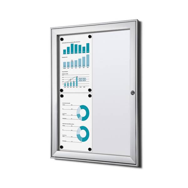 Indoor Lockable Showcase 4 x A4 B1 Fire Rated