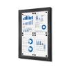 Indoor Lockable Showcase 8 x A4 Anthracite - 14