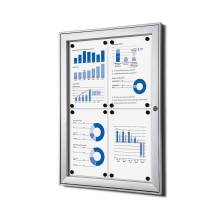 Indoor Lockable Showcase 4 x A4