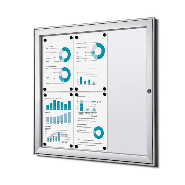 Indoor Lockable Showcase 6 x A4 B1 Fire Rated