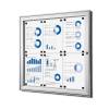 Indoor Lockable Showcase 8 x A4 Anthracite - 20