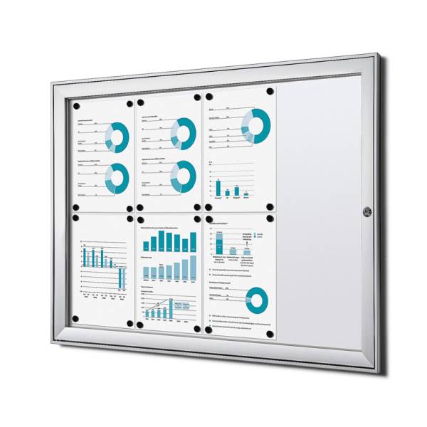 Indoor Lockable Showcase 8 x A4 B1 Fire Rated