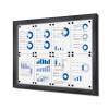 Indoor Lockable Showcase 8 x A4 Anthracite - 22
