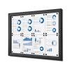 Indoor Lockable Showcase 8 x A4 Anthracite - 23