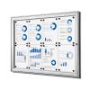 Indoor Lockable Showcase 8 x A4 Anthracite - 24