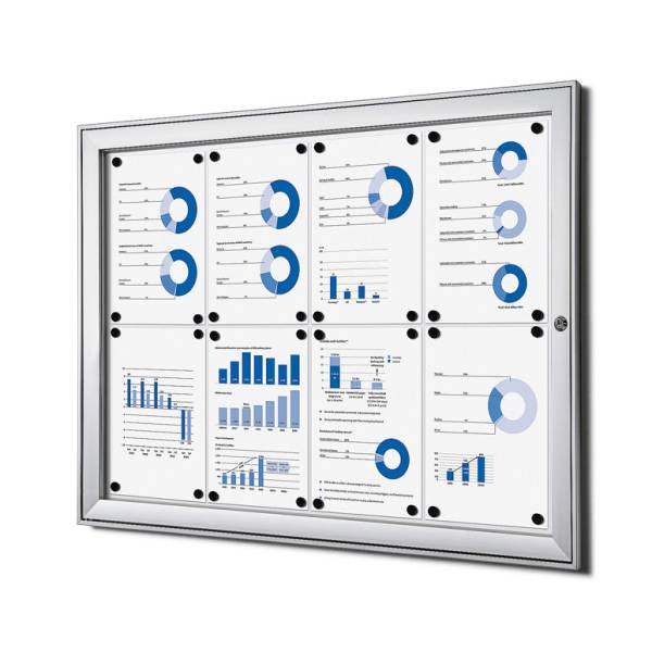 Indoor Lockable Showcase 8 x A4