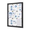 Indoor Lockable Showcase 8 x A4 Anthracite - 26