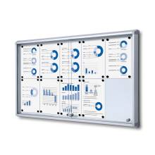 Indoor Lockable Showcase With Sliding Doors 10 x A4