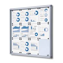 Indoor Lockable Showcase With Sliding Doors 12 x A4
