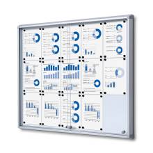 Indoor Lockable Showcase With Sliding Doors 15 x A4