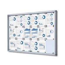 Indoor Lockable Showcase With Sliding Doors 18 x A4