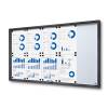 Indoor Lockable Showcase With Sliding Doors Slim 18 x A4 Anthracite - 2