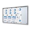 Indoor Lockable Showcase With Sliding Doors Slim 18 x A4 Anthracite - 3