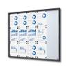 Indoor Lockable Showcase With Sliding Doors Slim 18 x A4 Anthracite - 5