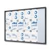 Indoor Lockable Showcase With Sliding Doors Slim 18 x A4 Anthracite - 7