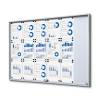 Indoor Lockable Showcase With Sliding Doors Slim 18 x A4 Anthracite - 8