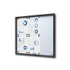 Indoor Lockable Showcase With Sliding Doors Slim 18 x A4 Anthracite - 13