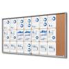 Cork Indoor Lockable Showcase With Sliding Doors Slim - 0