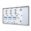 Indoor Lockable Showcase With Sliding Doors Slim With Safety Corners 10 x A4 - 2