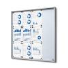 Indoor Lockable Showcase With Sliding Doors Slim With Safety Corners 10 x A4 - 3