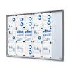 Indoor Lockable Showcase With Sliding Doors Slim With Safety Corners 10 x A4 - 5