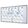 Indoor Lockable Showcase With Sliding Doors Slim With Safety Corners 10 x A4 - 1