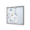 Indoor Lockable Showcase With Sliding Doors Slim With Safety Corners 10 x A4 - 0