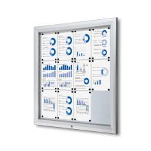 Outdoor Lockable Showcase With Gas Spring 12 x A4