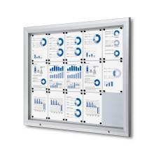 Outdoor Lockable Showcase With Gas Spring 15 x A4