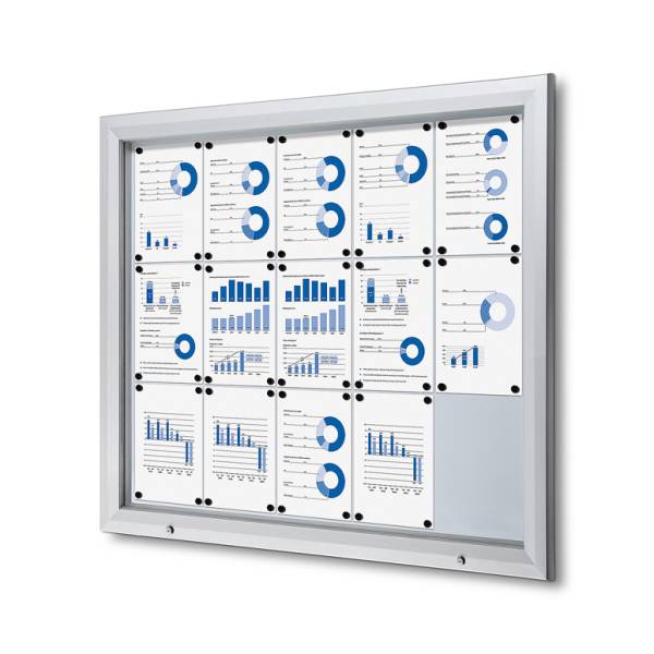 Outdoor Lockable Showcase With Gas Spring 15 x A4