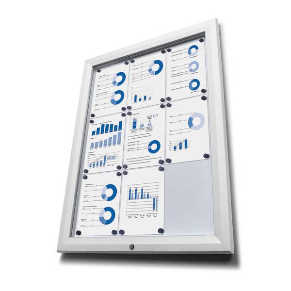 SCT Outdoor Coloured Notice Boards White RAL9003 21xA4